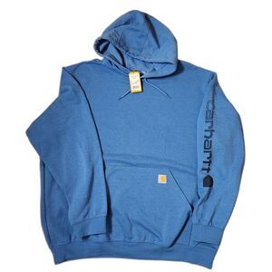 Carhartt Loose Fit Midweight Logo Sleeve Sweatshirt 2XL Blue